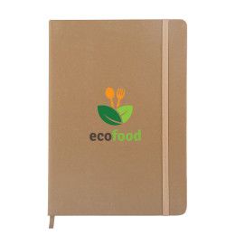 Custom Harvest Fruit Fiber Notebook - Almond