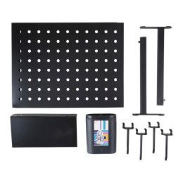 Custom Peggie Desktop Pegboard Organizer - Black