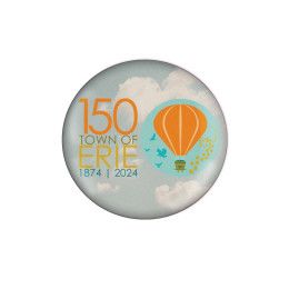 Custom 1" Round Button - White