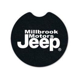 Custom Car Coaster Flat Tire Coaster - Black