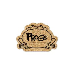 Custom Frog Cork Coaster - Natural