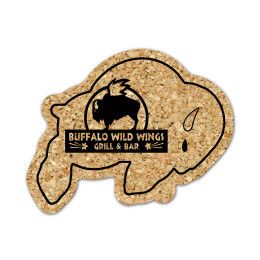 Custom Buffalo Cork Coaster