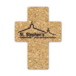 Custom Cross Cork Coaster