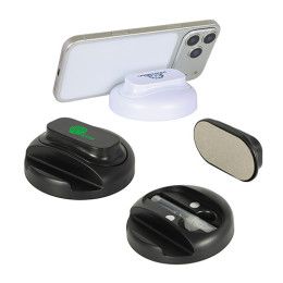 Custom Asana Phone Stand with Built-In Screen Cleaner & Spray Custom Asana Phone Stand with Built-In Screen Cleaner & Spray