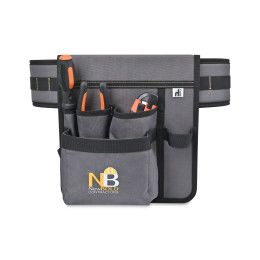 Custom Heritage Supply Pro Recycled rPET Tool Belt Pouch - Gray Custom Heritage Supply Pro Recycled rPET Tool Belt Pouch - Gray