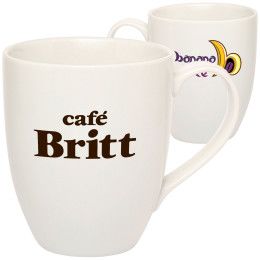 Custom 11 oz. Vitrified Bistro Porcelain Mugs Custom 11 oz. Vitrified Bistro Porcelain Mugs