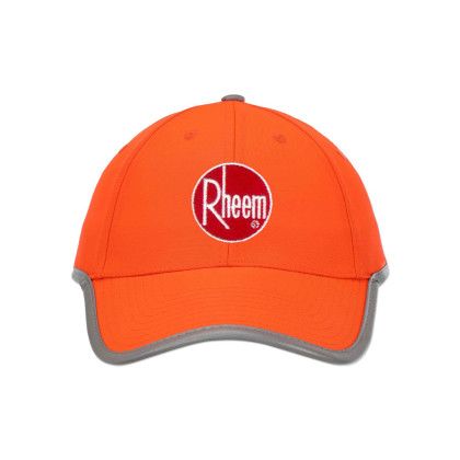 Custom Reflective Tape Lines Safety Cap - Neon orange