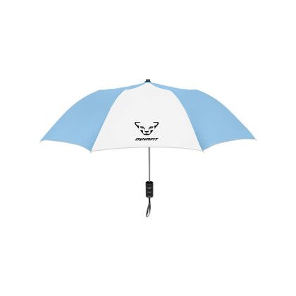Custom Elite Compact Folding Umbrella- 2 Color Panels - Light blue with white