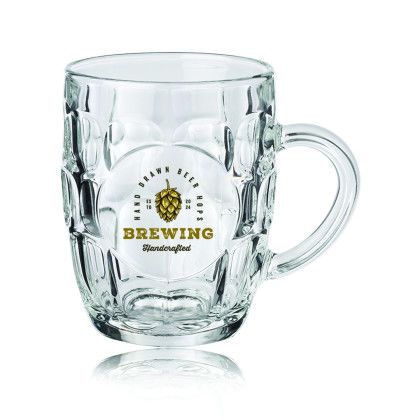 Custom 20 oz. ARC Britannia Glass Beer Mugs - CLEAR