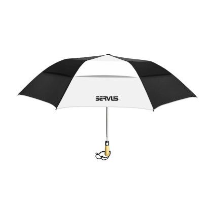 Custom The Compact Vented Umbrella - Black/White