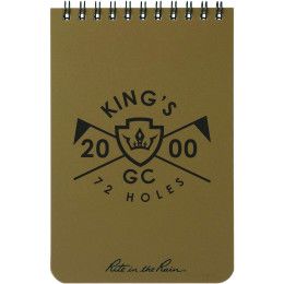 Custom 4" x 6" Rite in the Rain Top Spiral Notebook - Tan