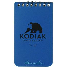 Custom 3" x 5" Rite in the Rain Top Spiral Notebook - Blue 