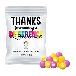 Custom 2oz Employee Thanks Color Choice M&M's Digibag