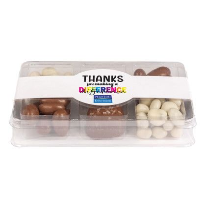 Custom Employee Thanks Mini Tackle Box of Chocolates - Side View Custom Employee Thanks Mini Tackle Box of Chocolates - Side View