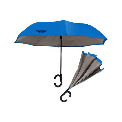 Custom Dual-Tone Inverted Umbrella - Blue/gray Custom Dual-Tone Inverted Umbrella - Blue/gray