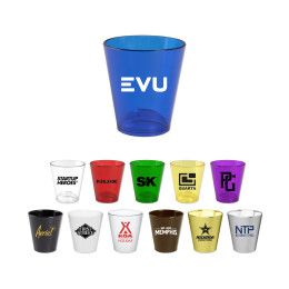 Custom 1.5 oz Plastic Standard Shot Glass - All Color