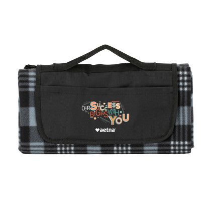 Custom Success Plaid Picnic Blanket