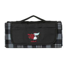 Custom Extra Mile Plaid Picnic Blanket
