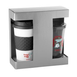 Custom Extra Mile Hot-N-Cold Gift Set - Full Color