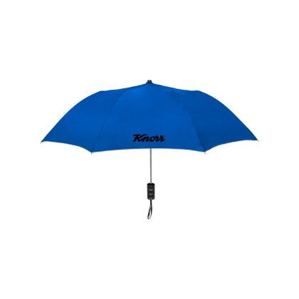 Custom Elite Compact Folding Umbrella- Solid Colors - Royal bue