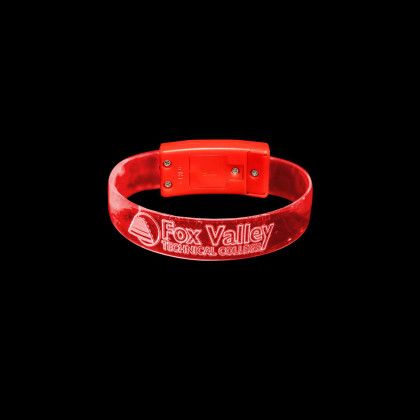 Custom BOLT-XL LED Wristband - Red