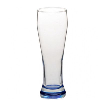 Custom Ravik Pilsner Glasses - 19 oz. - Color Bottom - Blue