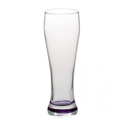 Custom Ravik Pilsner Glasses - 19 oz. - Color Bottom - Purple