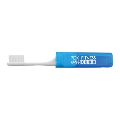 Custom Travel Toothbrush - Blue 