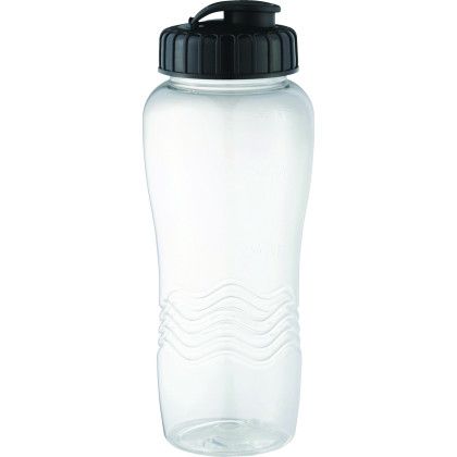 Custom Surfside 26 oz Sports Bottle - Clear Back View 