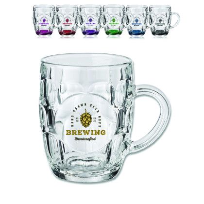 Custom 20 oz. ARC Britannia Glass Beer Mugs - COLOR - All Colors Custom 20 oz. ARC Britannia Glass Beer Mugs - COLOR - All Colors