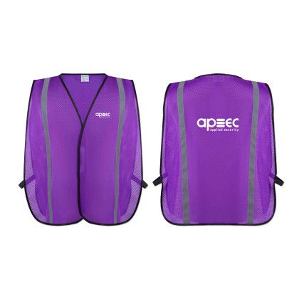 Custom Poly Mesh Non-ANSI Safety Vest - Purple