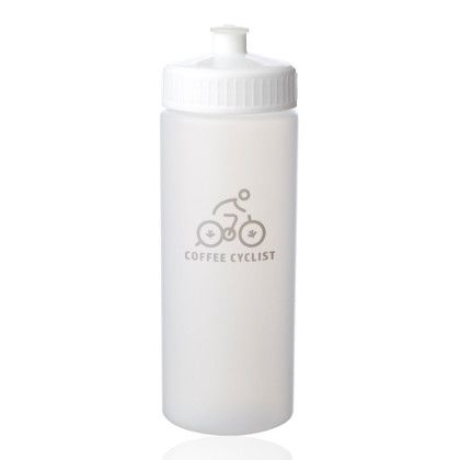 Custom 20 oz. Frosted Plastic Water Bottles - White Custom 20 oz. Frosted Plastic Water Bottles - White
