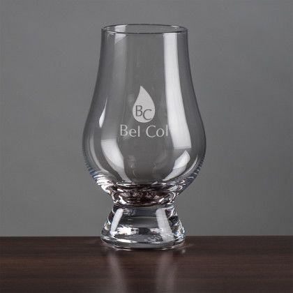 Custom Glencairn Scotch Whiskey Glass 6.75 oz - Deep Etch - Clear