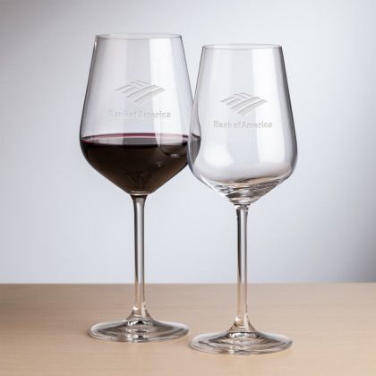 Custom Elderwood Wine Glass - Deep Etch 20 oz - Clear