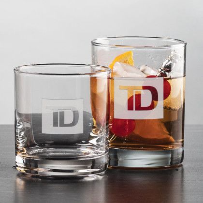 Custom Aristocrat On The Rocks Glass 11 oz - Deep Etch