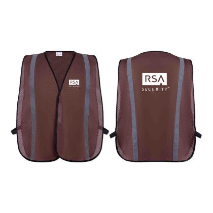 Custom Poly Mesh Non-ANSI Safety Vest -  Brown