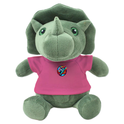 Custom 6" Tracey Triceratops - Pink