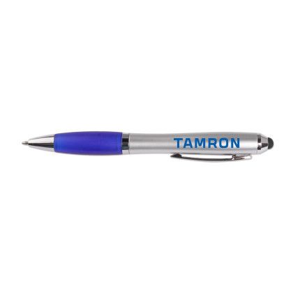 Custom HS Silver Pen Stylus and Color Accent - Silver/blue