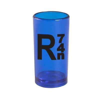 Custom 1.5 oz Plastic Standard Shooter Shot Glass - Blue