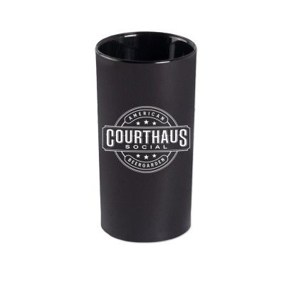 Custom 1.5 oz Plastic Standard Shooter Shot Glass - Black