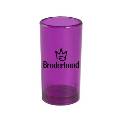 Custom 1.5 oz Plastic Standard Shooter Shot Glass - Purple