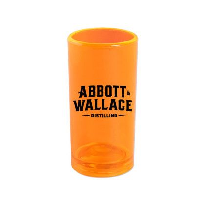 Custom 1.5 oz Plastic Standard Shooter Shot Glass - Orange