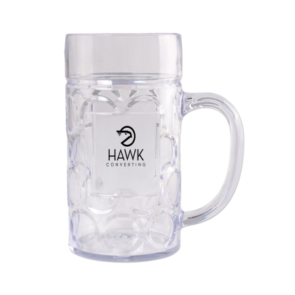 Custom 1 Liter Plastic German Style Oktoberfest Beer Mug with Handle