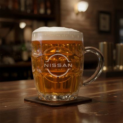 Custom Britannia Beer Stein - Deep Etch - Lifestyle