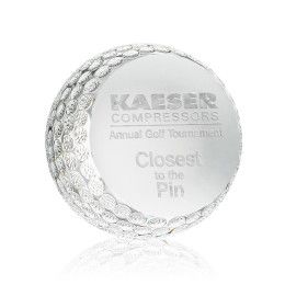 Custom Golf Ball Paperweight - 3.125" Dia Custom Golf Ball Paperweight - 3.125" Dia