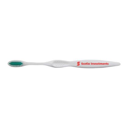 Custom Concept Curve White Toothbrush - Green 