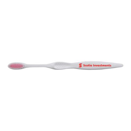 Custom Concept Curve White Toothbrush - Pink 