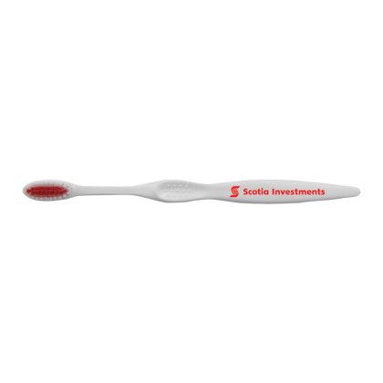 Custom Concept Curve White Toothbrush - Red
