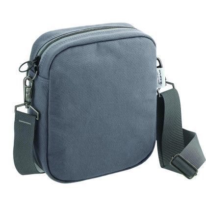 Custom Moop Wayfinder Crossbody Tote - Navy Back View Custom Moop Wayfinder Crossbody Tote - Navy Back View