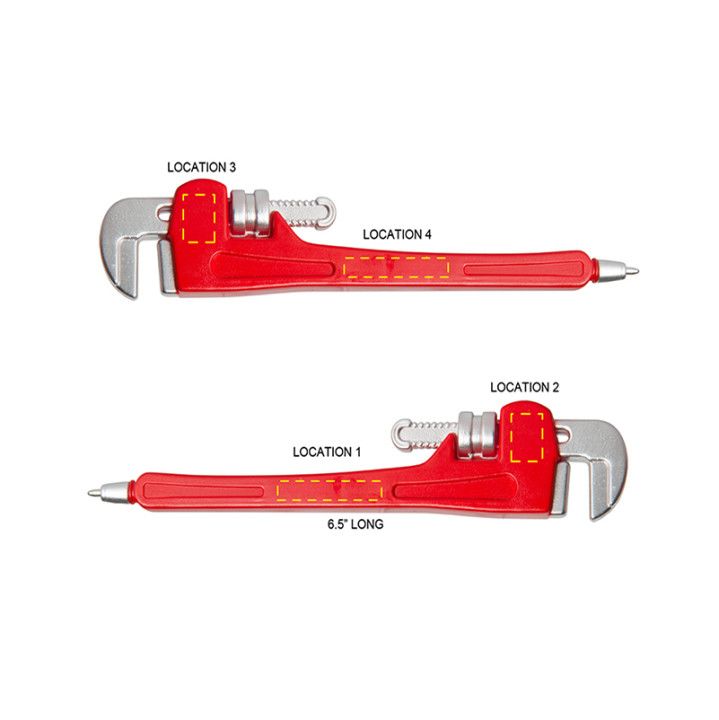 Custom Red Wrench Tool Pen